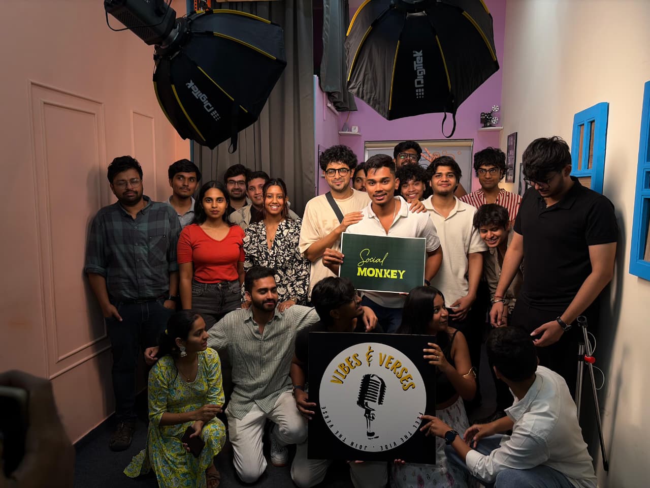 Crowd energy at peak event hour under production lighting