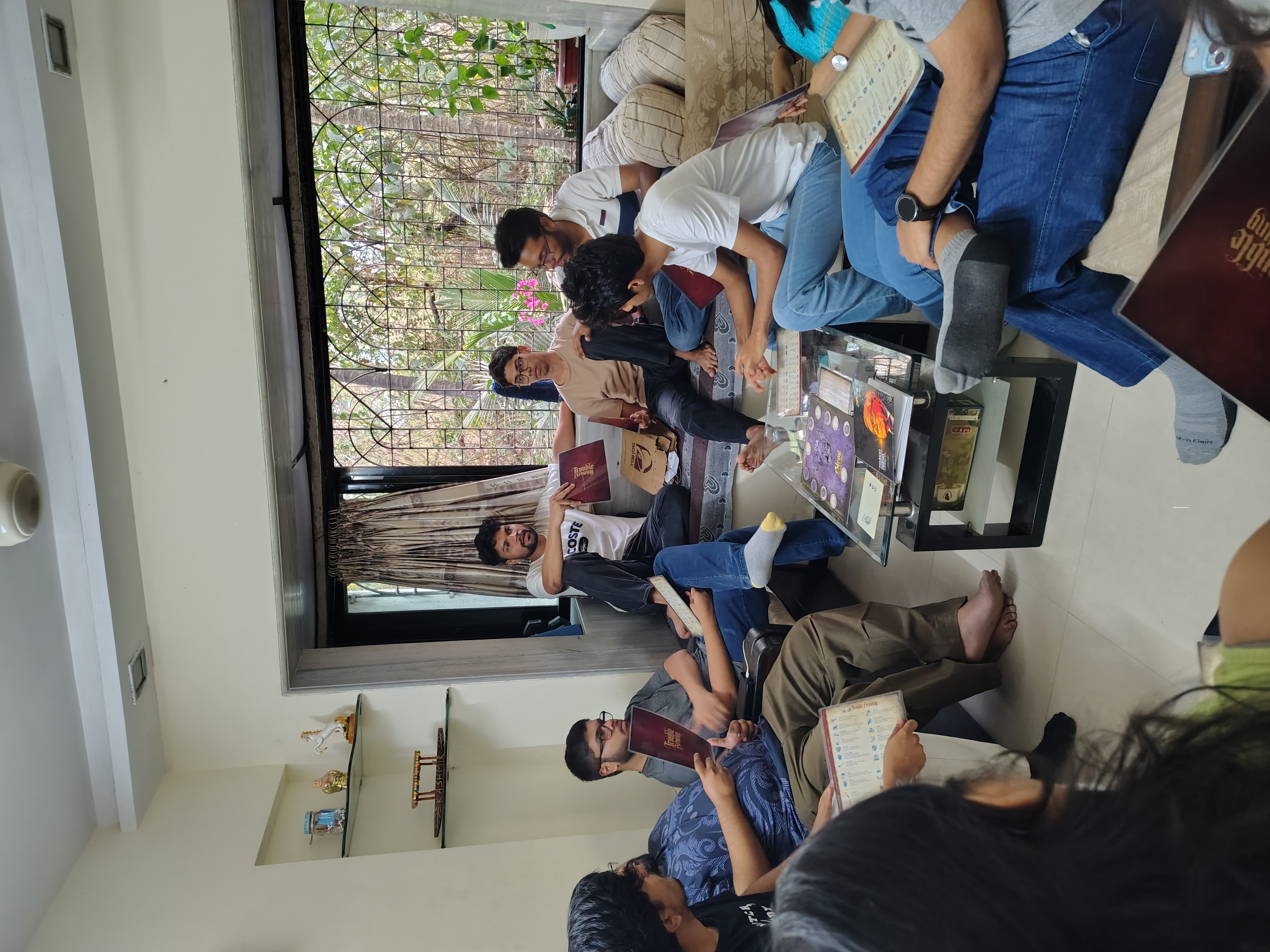 Post-event sharing moment where participants upload photos